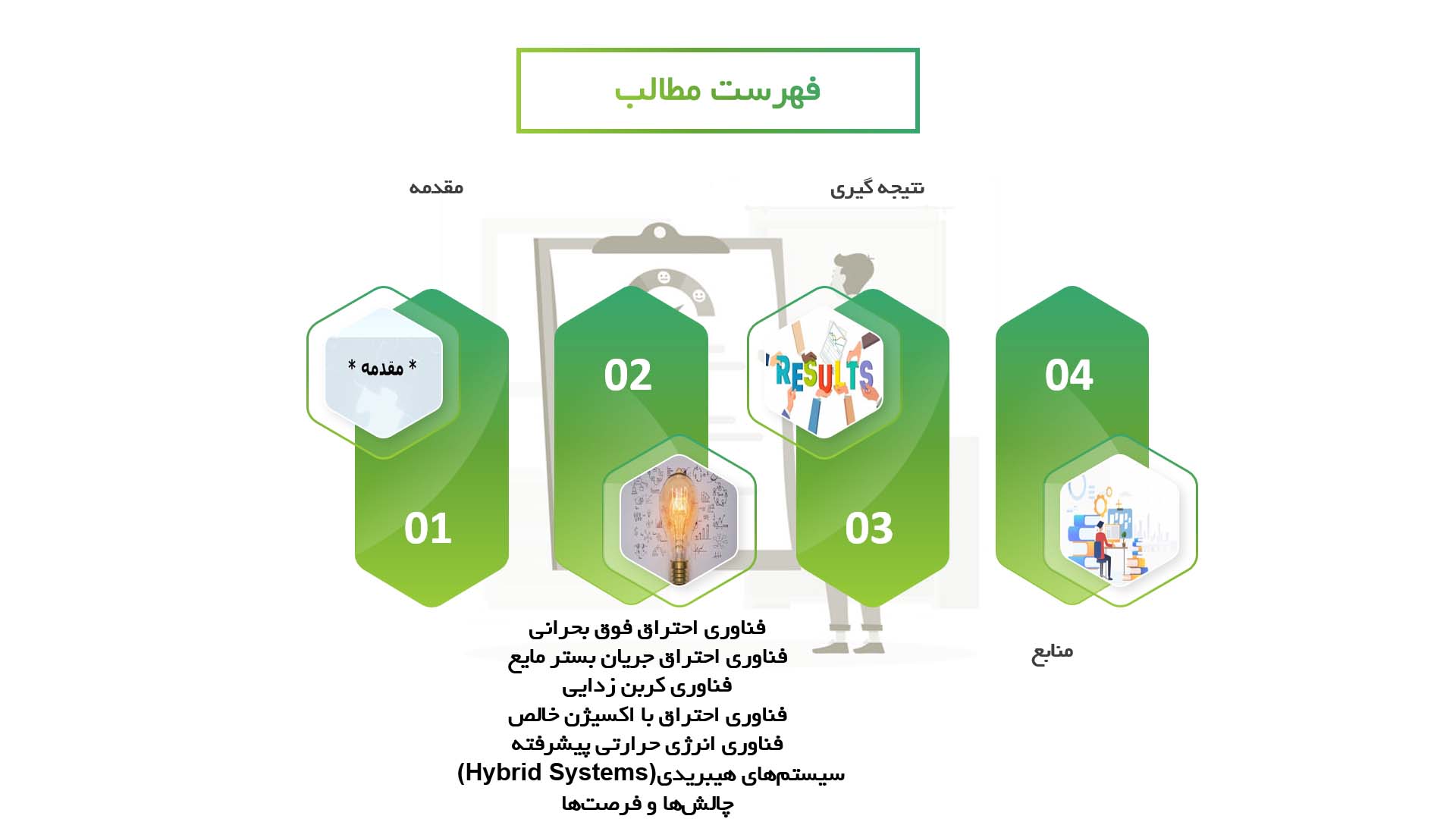 پاورپوینت در مورد فناوری‌های جدید در تولید برق از سوخت‌های فسیلی